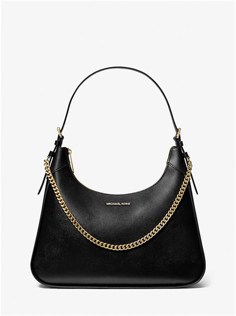 michael kors wilma large|Wilma Large Leather Shoulder Bag .